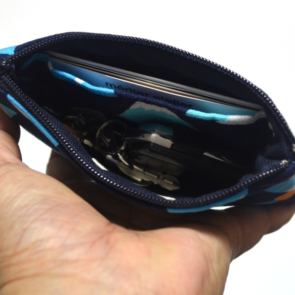Mount Fuji Zipper Key Chain Wallet • Coin Wallet • ID Wallet 3枚目の画像