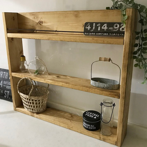 アンティーク カフェ風シェルフ 収納ラック（MWN） 棚・シェルフ