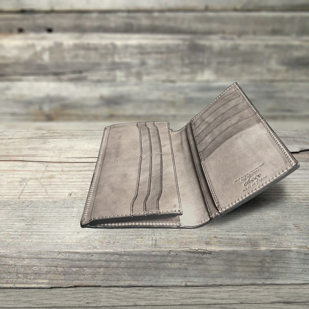 [送無][名入可]本革Slim長財布 --- 国産牛革ロロマ　[セピア]