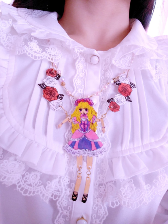 ◆お姫様の操り人形・マリオネットネックレス◆ 4枚目の画像