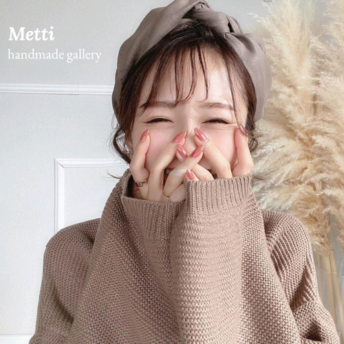 ブラック】大人用アレンジターバン ヘアバンド ヘアバンド