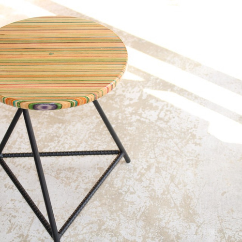 リサイクルスケートボード スツールrecycleskate 廃デッキ