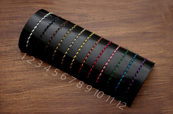 runrun(･_･様専用　本革フラップハーフ財布（受注制作）手縫いヌメ革ナチュラル 牛皮牛革 天然 8枚目の画像