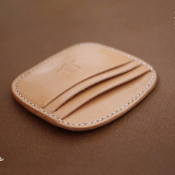 真皮名片夾（定做） 手工縫製鞣製皮革 天然牛皮 cowhide natural 第1張的照片