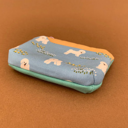 升級版3.0 造型口袋零錢包 -  藍天白雲狗 第3張的照片