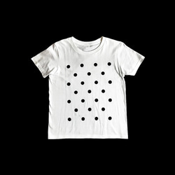 ★大人のPOPなTシャツ★グレー×黒 ドット ●POMPON-DOT-CLOUD×NIGHT●M売切Lのみ 9枚目の画像