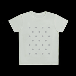 ★Lサイズ★大人のPOPなTシャツ★ドット★ブラック×グレー ●POMPON-DOT-NIGHT×CLOUD● 6枚目の画像