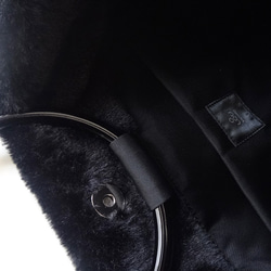 ●新春福袋2020●年間OK タータンチェック ロングスカート + エコファー リングハンドルバッグ 10枚目の画像