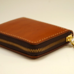 [Kent&#39;s handmade leather]レザージッパー財布ダブルカード収納（キャラメル色） 4枚目の画像