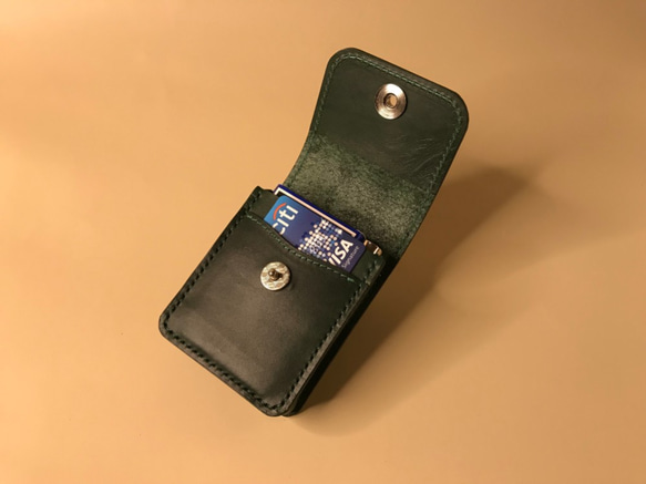 [Kent&#39;s handmade leather]男性用マグネット垂直スモールポケット（4色） - スポット 6枚目の画像