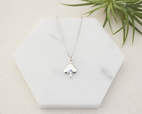 スターリングシルバー　ペンダントとのセット Cami Handicraft 】トランプ スターリングシルバー ネックレス