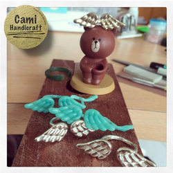 [ Cami Handicraft ] 天使翅膀戒指 - 純銀款 第3張的照片