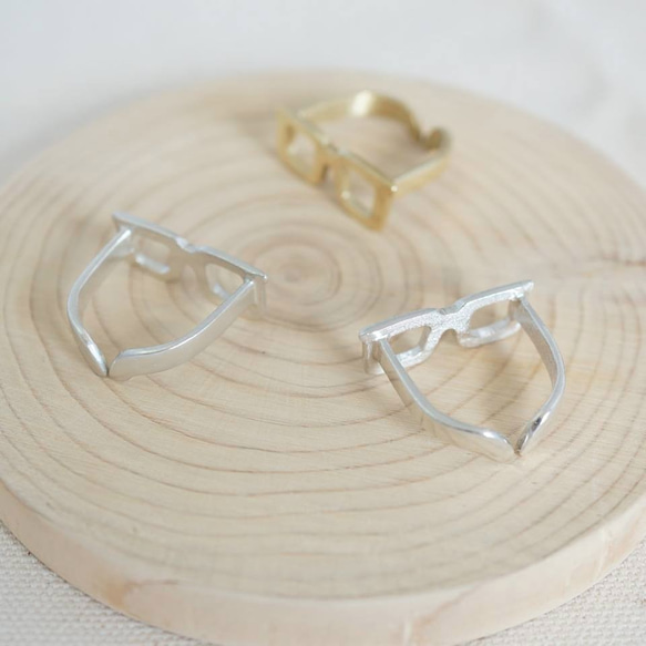 【 Cami Handicraft 】手工製盧廣仲眼鏡戒指 - 純銅款 第3張的照片