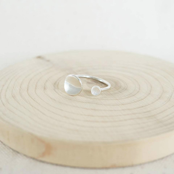 【 Cami Handicraft 】個性造型鈕扣戒指-純銀款 第3張的照片