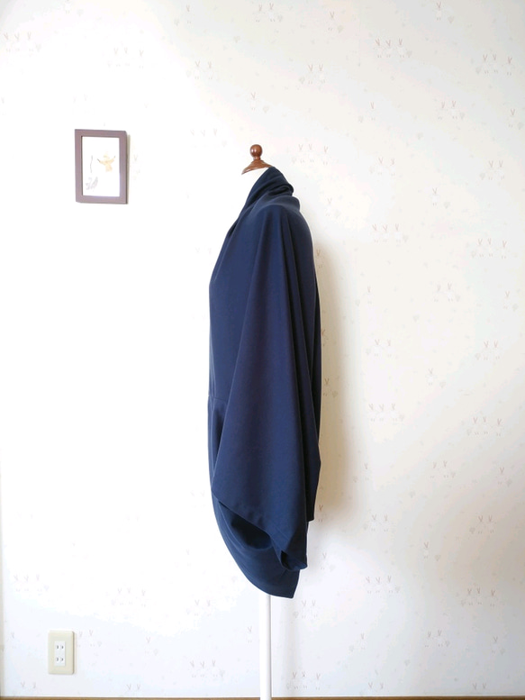 【受注制作】コットン★ドルマンスリーブの羽織り☆マーガレット風 7枚目の画像