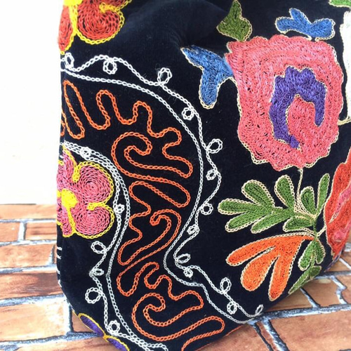 トルコ製ハンドメイド。刺繍かばん トートバッグ From Turkey.hediye