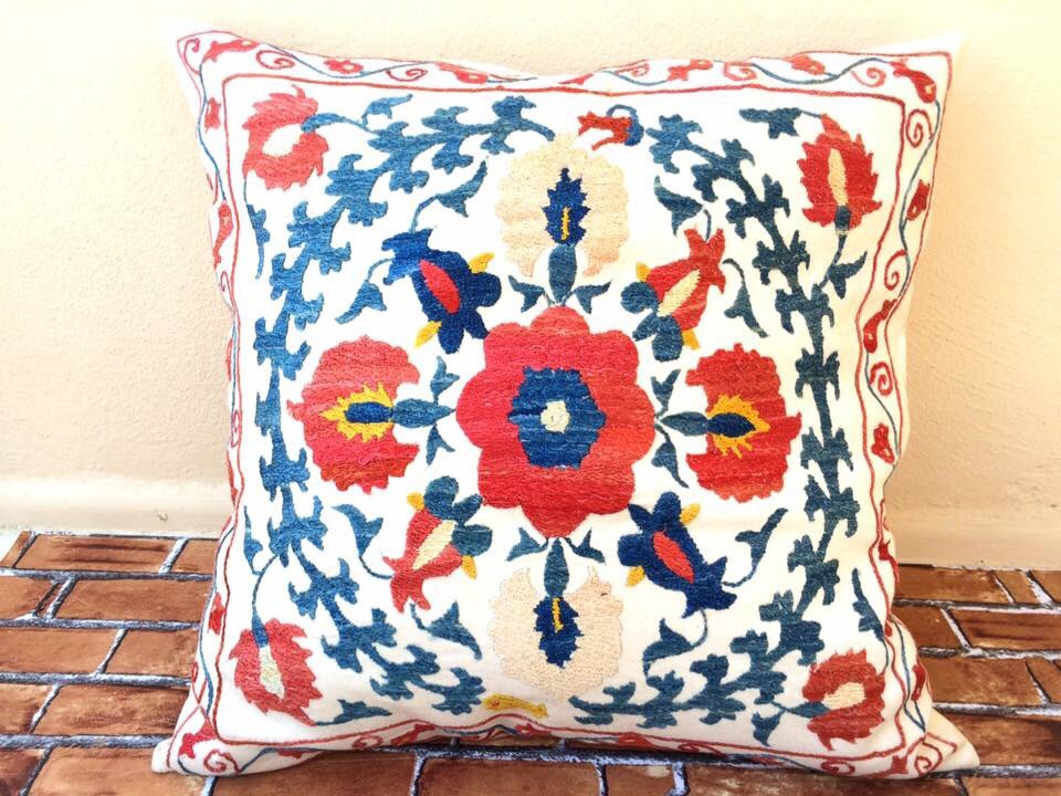 シルクの入ったトルコ製クッションカバー