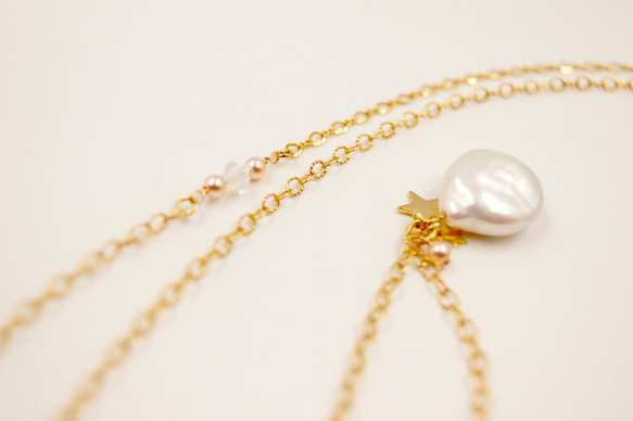 巴洛克珍珠 毛衣鏈 Baroque Pearl Necklace 第2張的照片