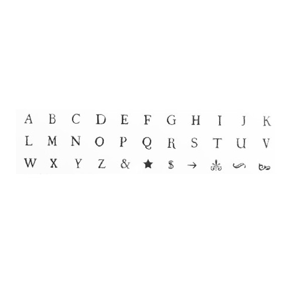 [Message:] 18KGF手打鋼印字母墜飾項鍊 Inscribed Alphabet Necklace 第1張的照片