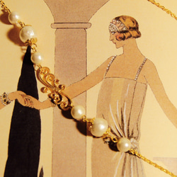 Golden Age～棉花珍珠毛衣鏈 Cotton Pearl Necklace 第1張的照片