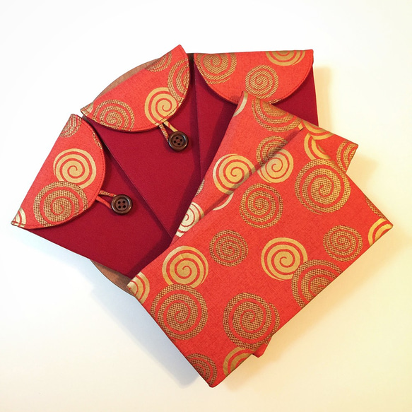 Fabric Red Envelope  (1 set of 2 pieces) 1枚目の画像