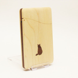 "cat no.2" Slim name-card holder Maple and Walnut 第1張的照片