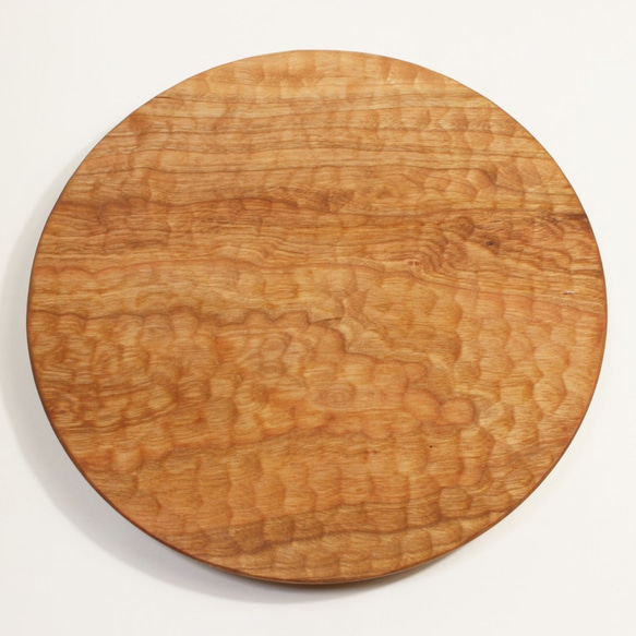 彫り丸皿22cmチェリー　【4枚セット】　パン皿やワンプレートにも 5枚目の画像