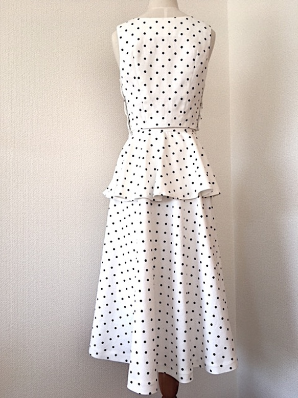 Polka Dot Blouse and Skirt  ＊ドットスカートセットアップ＊ 2枚目の画像