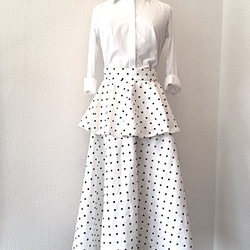 Polka Dot Blouse and Skirt  ＊ドットスカートセットアップ＊ 6枚目の画像