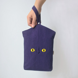 隱形貓朋友輕巧手提袋 第2張的照片