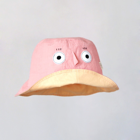 【躲帽帽-粉紅】輕薄水洗棉 成人漁夫帽 第3張的照片