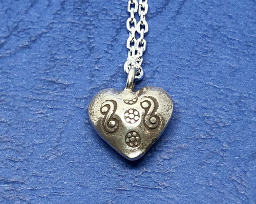 シルバー ハート型ペンダント ネックレス　カレンシルバー ☆オープンセール☆【カレンシルバー】ハートネックレス