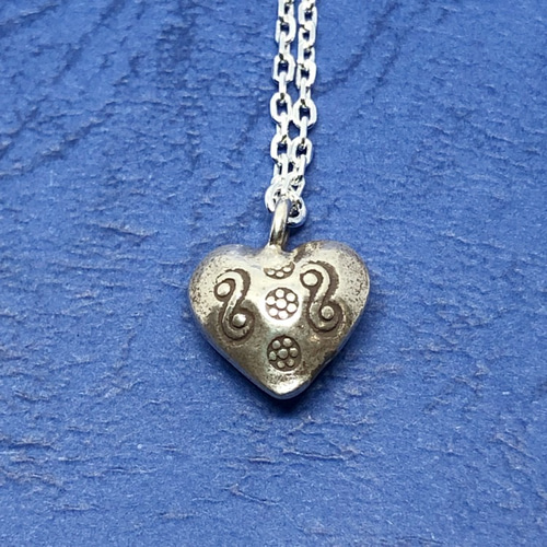 Creema限定 SV925チェーン カレンシルバー ハート ネックレス