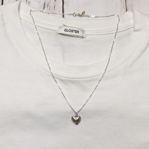 Creema限定 SV925チェーン カレンシルバー ハート ネックレス