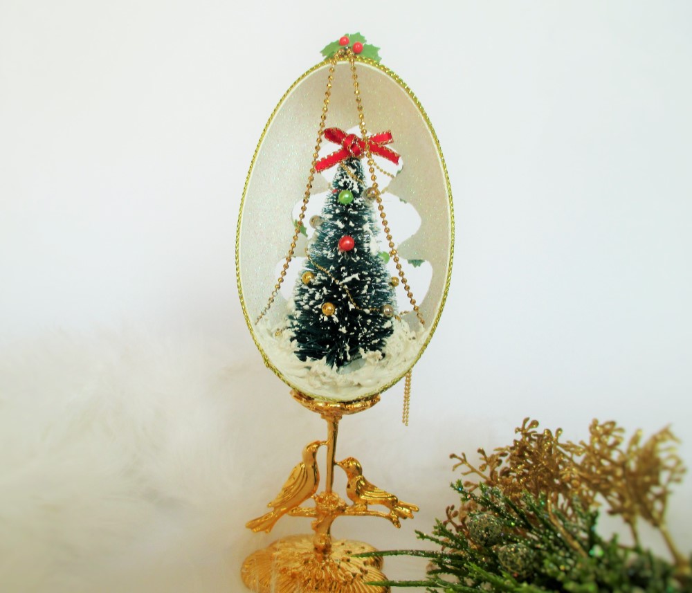 新品★オカメインコ★ホワイト★クリスマス・オーナメント★木製★一点もの★アート 新品★オカメインコ★ホワイト★クリスマス・オーナメント★木製★一点もの★アート