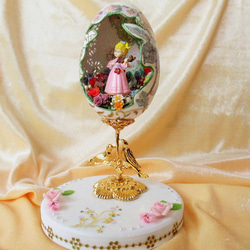 エッグアート＊妖精の国＊fairy＊クレイフラワー＊イースター＊母の日