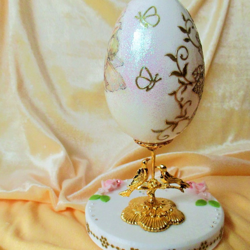 ❤️レア　可愛い極みの逸品　卵　雪花晶　高品質アメジストエッグ C アメジスト エッグ