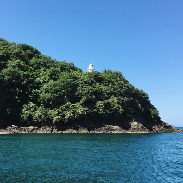 島の灯台のピアス・真鍮 7枚目の画像