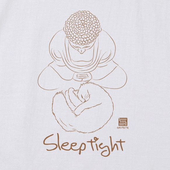 仏陀は綿のユニセックス半袖トップTシャツを言った-タイトな睡眠 3枚目の画像