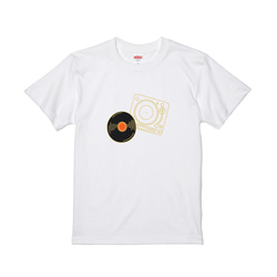 Love PerfectTogetherピュアコットンユニセックス半袖トップTシャツ-ビニールレコード 3枚目の画像