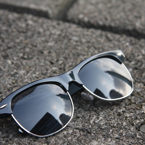 2isSeanS1サングラス│ハーフリムアイブロウフレームサングラス