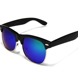 2i's│Sean-S10 太陽眼鏡│黑色眉架墨鏡│藍綠色反光鏡片│抗UV400│ 第6張的照片