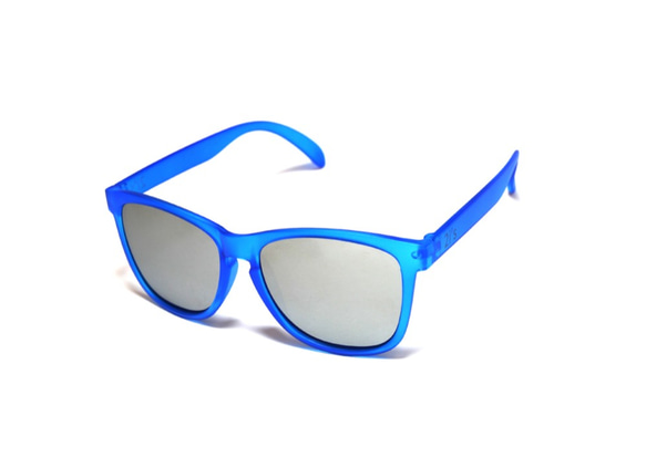 2i's│Ethan 太陽眼鏡│藍色霧面框│銀色反光鏡片│抗UV400 第4張的照片