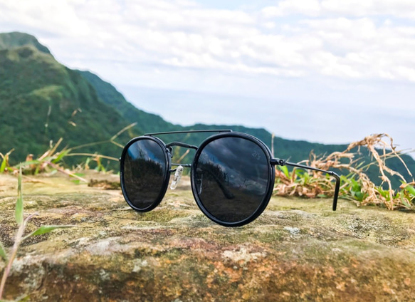 Buddy Optical ツーブリッジ ラウンドメタルフレーム サングラス Buddy Optical ツーブリッジ ラウンドメタルフレーム サングラス
