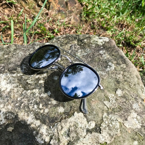 2isJoeSサングラス│ダブルブリッジラウンドフレーム│メタルフレーム