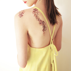 【PAPERSELF】Tattoo Me 花圈手環(金) 玫瑰 金屬 刺青 紋身貼紙 Rosy& Daisy Brace 第3張的照片