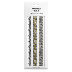 【PAPERSELF]タトゥーミーSaiertike  - 古典的な金と銀の金属のブレスレットの入れ墨のステッカーケルトBrac 1枚目の画像