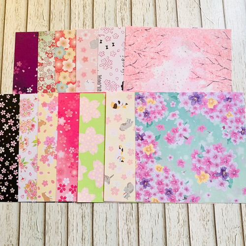 桜（さくら）文様 掛け紙【20枚入】／熨斗紙 便箋 デザイン