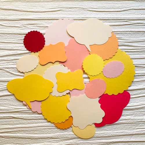 メッセージカード コメントカード 色々24枚セット 暖色系 入学・卒業