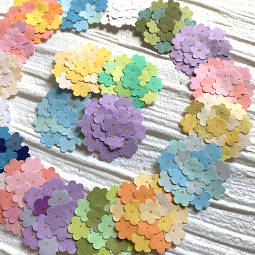 クラフトパンチ 花 花束 カラフル 20枚入 入学・卒業・アルバム制作等